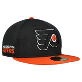NHL Black/Orange Philadelphia Flyers New Era Mesh Crown Two-Tone 59FIFTY Fitted Hat