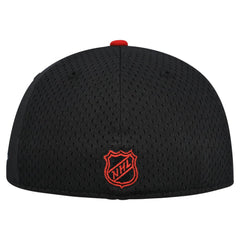 NHL Black/Red Chicago Blackhawks New Era Mesh Crown Two-Tone 59FIFTY Fitted Hat