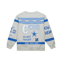 All Over Print Retro Fleece Sweatshirt - Dallas Cowboys