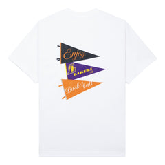 NBA Enjoy Basketball x Los Angeles Lakers Unisex Hoop Enthusiast Capsule Collection T-Shirt - White for sale