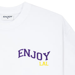 NBA Enjoy Basketball x Los Angeles Lakers Unisex Hoop Enthusiast Capsule Collection T-Shirt - White for sale