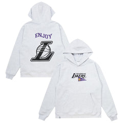 NBA Enjoy Basketball x Los Angeles Lakers Unisex Hoop Enthusiast Capsule Collection Pullover Hoodie - Heather Gray shop