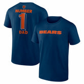 #1 Dad Jersey T-Shirt - Chicago Bears
