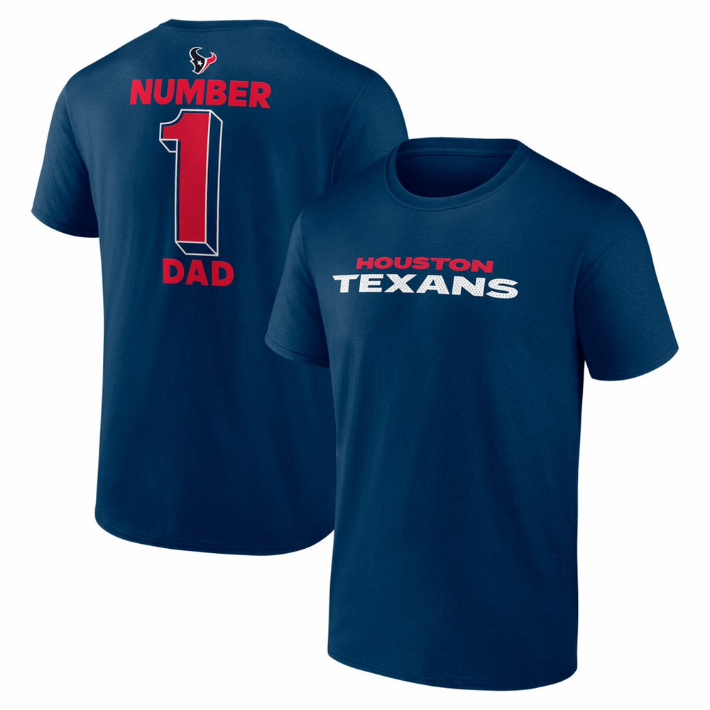 #1 Dad Jersey T-Shirt - Houston Texans
