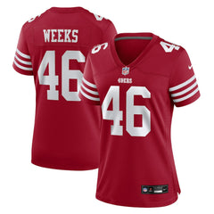 Jon Weeks Women's Team Game Jersey - San Francisco 49ers
