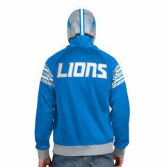 Pro Player Helmet Full-Zip Hooded Track Jacket - Detroit Lions