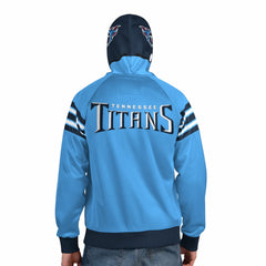 Pro Player Helmet Full-Zip Hooded Track Jacket - Tennessee Titans