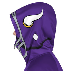 Pro Player Helmet Full-Zip Hooded Track Jacket - Minnesota Vikings