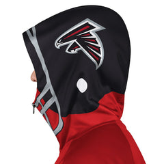 Pro Player Helmet Full-Zip Hooded Track Jacket - Atlanta Falcons