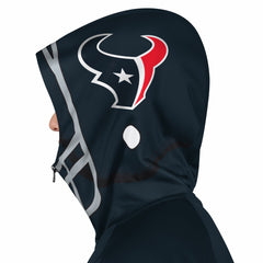 Pro Player Helmet Full-Zip Hooded Track Jacket - Houston Texans