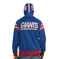 Pro Player Helmet Full-Zip Hooded Track Jacket - New York Giants