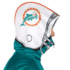 Pro Player Retro Helmet Full-Zip Hooded Track Jacket - Miami Dolphins