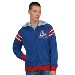 Pro Player Retro Helmet Full-Zip Hooded Track Jacket - New England Patriots