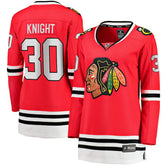 NHL Red Spencer Knight Chicago Blackhawks Fanatics Women's Home Breakaway Player Jersey