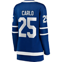 NHL Blue Brandon Carlo Toronto Maple Leafs Fanatics Women's Home Breakaway Player Jersey