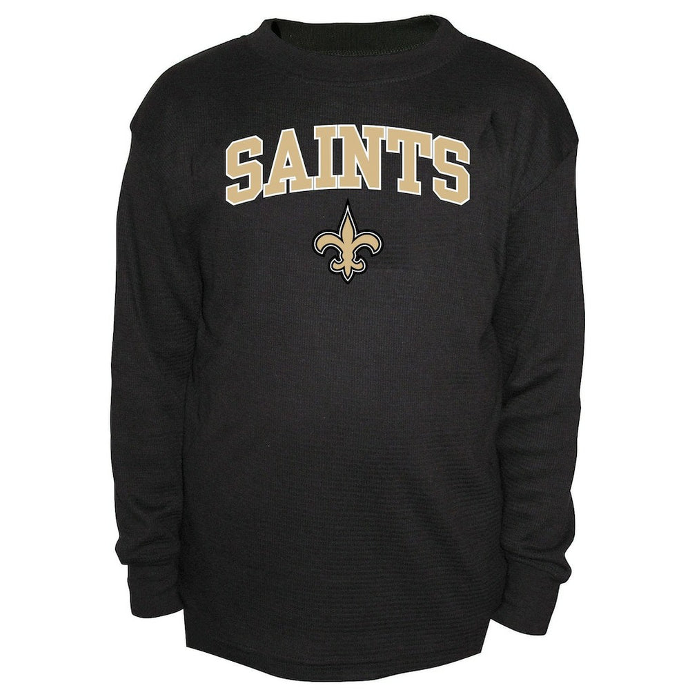 Big & Tall Thermal Long Sleeve Crew Neck T-Shirt - New Orleans Saints