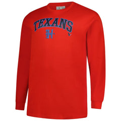 Big & Tall Throwback Thermal Long Sleeve T-Shirt - Houston Texans