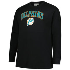Big & Tall Throwback Thermal Long Sleeve T-Shirt - Miami Dolphins