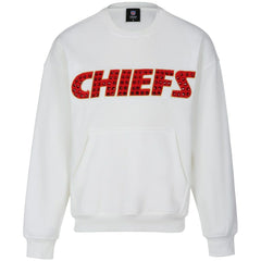 Cuce Women's Chenille Jeweled Sweatshirt - Kansas City Chiefs