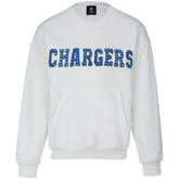 Cuce Women's Chenille Jeweled Sweatshirt - Los Angeles Chargers
