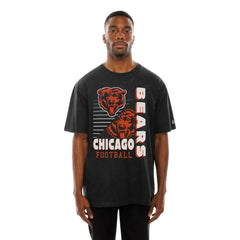 Enzyme Washed Oversized T-Shirt - Chicago Bears
