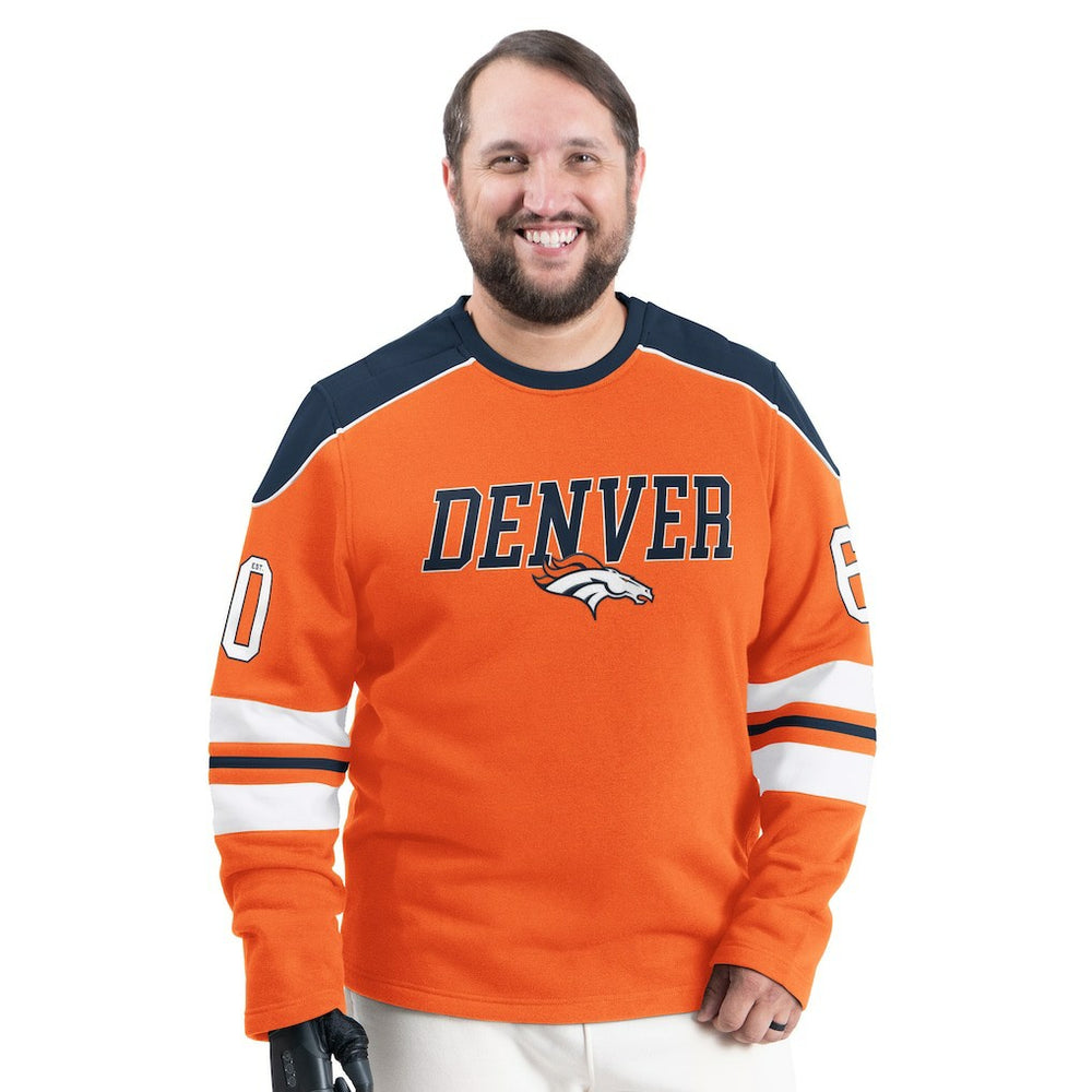 G-III Sports by Carl Banks Adaptive Lord Stanley Crewneck Sweatshirt - Denver Broncos