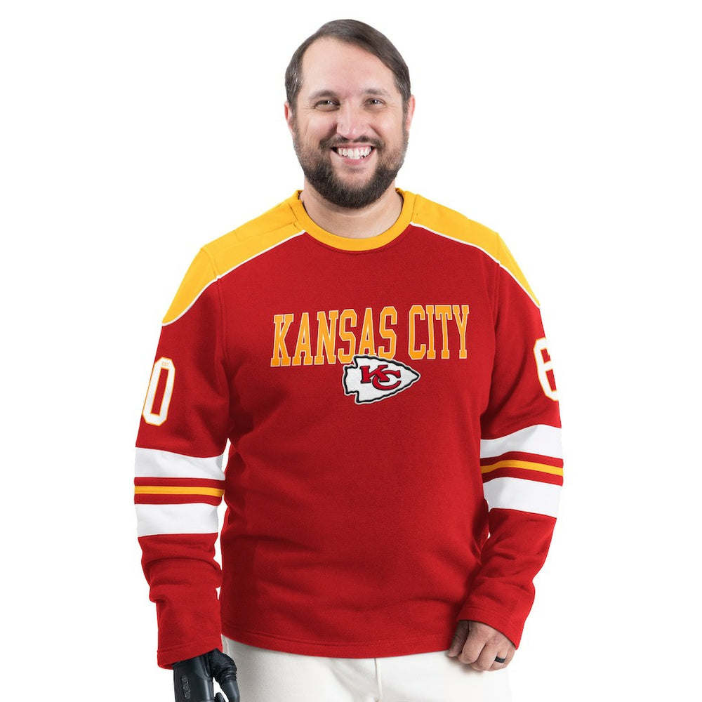 G-III Sports by Carl Banks Adaptive Lord Stanley Crewneck Sweatshirt - Kansas City Chiefs