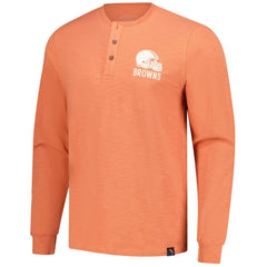Margaritaville Five O'Clock Henley Long Sleeve T-Shirt - Cleveland Browns