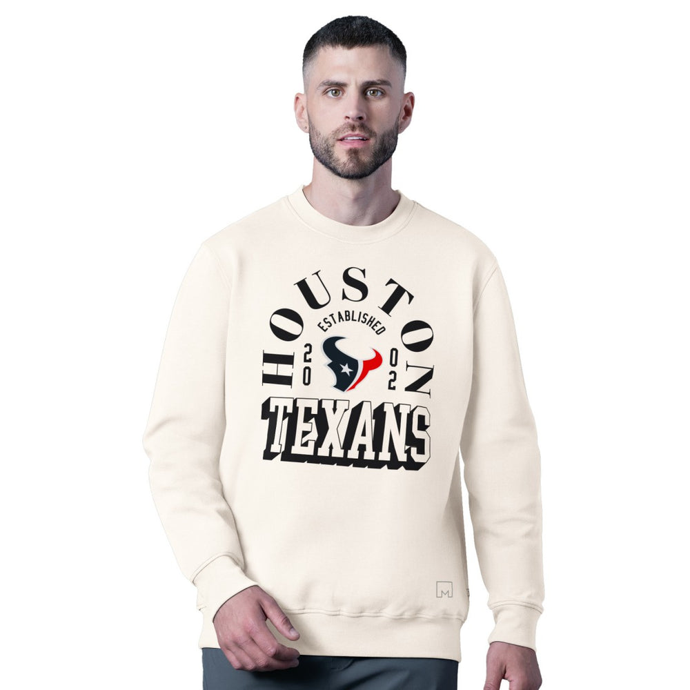 MSX by Michael Strahan Whiteout Tri-Blend Sweatshirt - Houston Texans