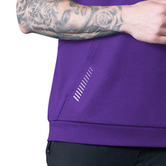 MSX by Michael Strahan Tri-Blend Rebound Sleeveless Hoodie - Minnesota Vikings