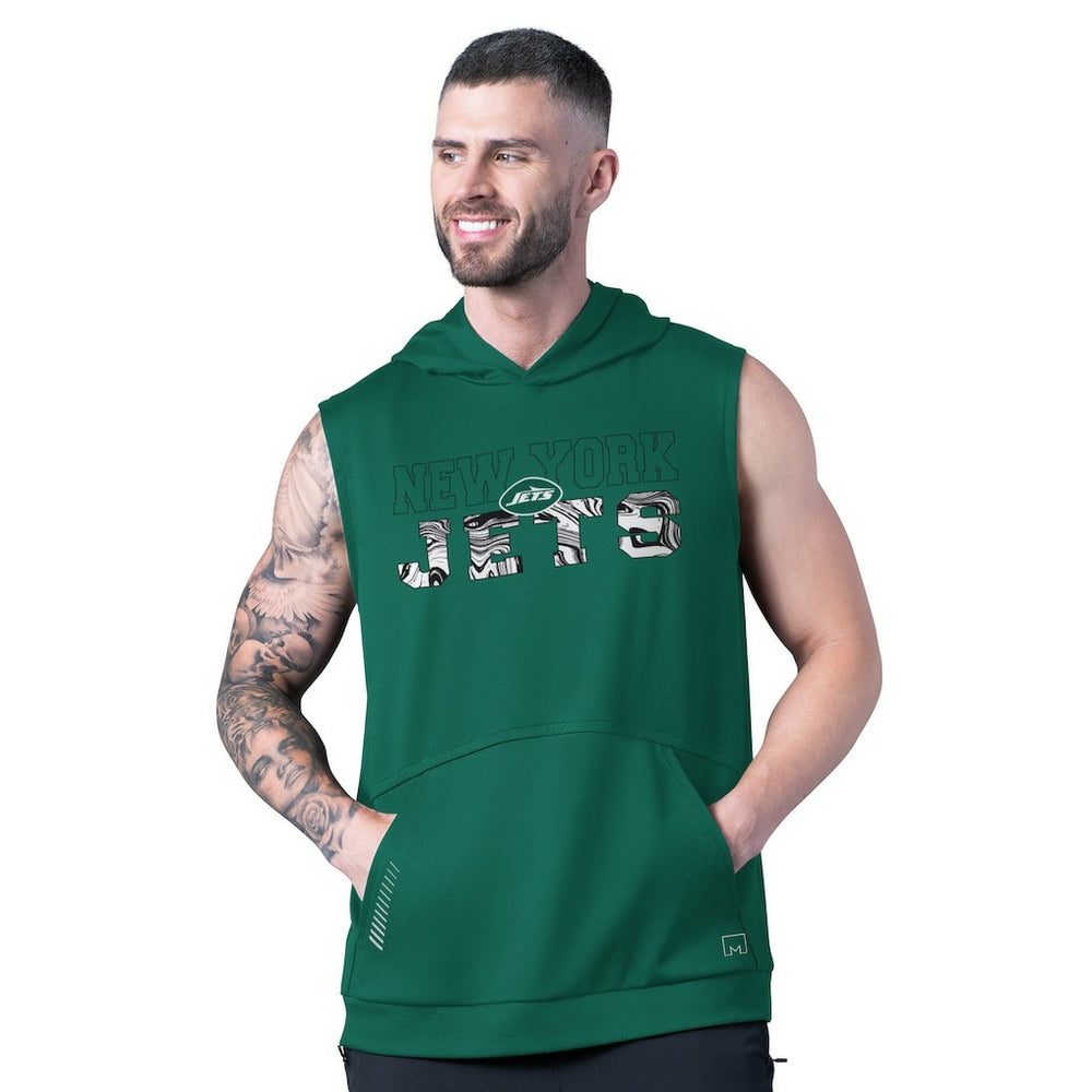 MSX by Michael Strahan Tri-Blend Rebound Sleeveless Hoodie - New York Jets