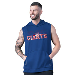 MSX by Michael Strahan Tri-Blend Rebound Sleeveless Hoodie - New York Giants