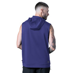 MSX by Michael Strahan Tri-Blend Rebound Sleeveless Hoodie - Baltimore Ravens