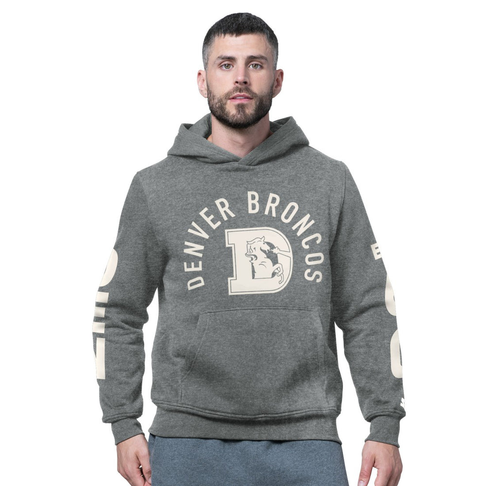 Starter Handoff Vintage Logo Fleece Hoodie Sweatshirt - Denver Broncos
