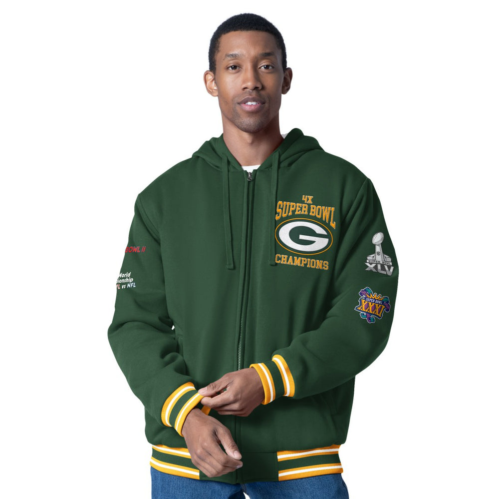 G-III Sports by Carl Banks Power Forward Commemorative Full-Zip Hooded Jacket - Green Bay Packers