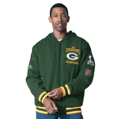 G-III Sports by Carl Banks Power Forward Commemorative Full-Zip Hooded Jacket - Green Bay Packers