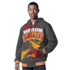 G-III Sports by Carl Banks Dual Threat Reversable Full-Zip Hooded Jacket - Washington Commanders