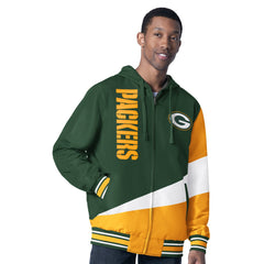 G-III Sports by Carl Banks Dual Threat Reversable Full-Zip Hooded Jacket - Green Bay Packers