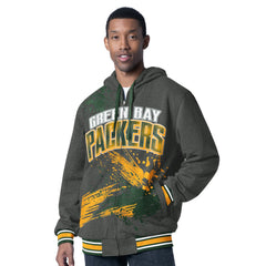 G-III Sports by Carl Banks Dual Threat Reversable Full-Zip Hooded Jacket - Green Bay Packers