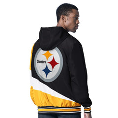 G-III Sports by Carl Banks Dual Threat Reversable Full-Zip Hooded Jacket - Pittsburgh Steelers