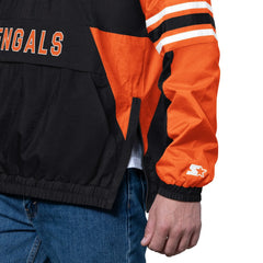 Starter Prospect Half-Zip Pullover - Cincinnati Bengals