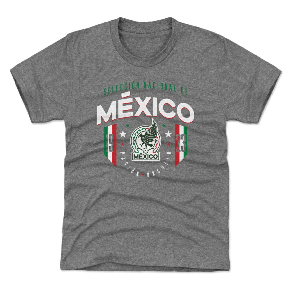 Mexico National Team 500 Level Youth 1923 T-Shirt - Gray