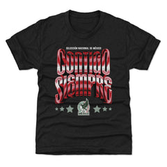 Mexico National Team 500 Level Youth Contigo Siempre Vintage T-Shirt - Black
