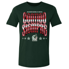 Mexico National Team 500 Level Contigo Siempre Vintage T-Shirt - Forest Green