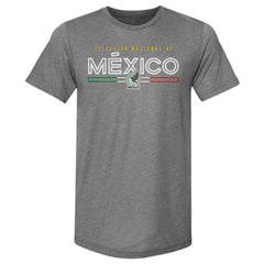 Mexico National Team 500 Level Inline Premium Tri-Blend T-Shirt - Gray