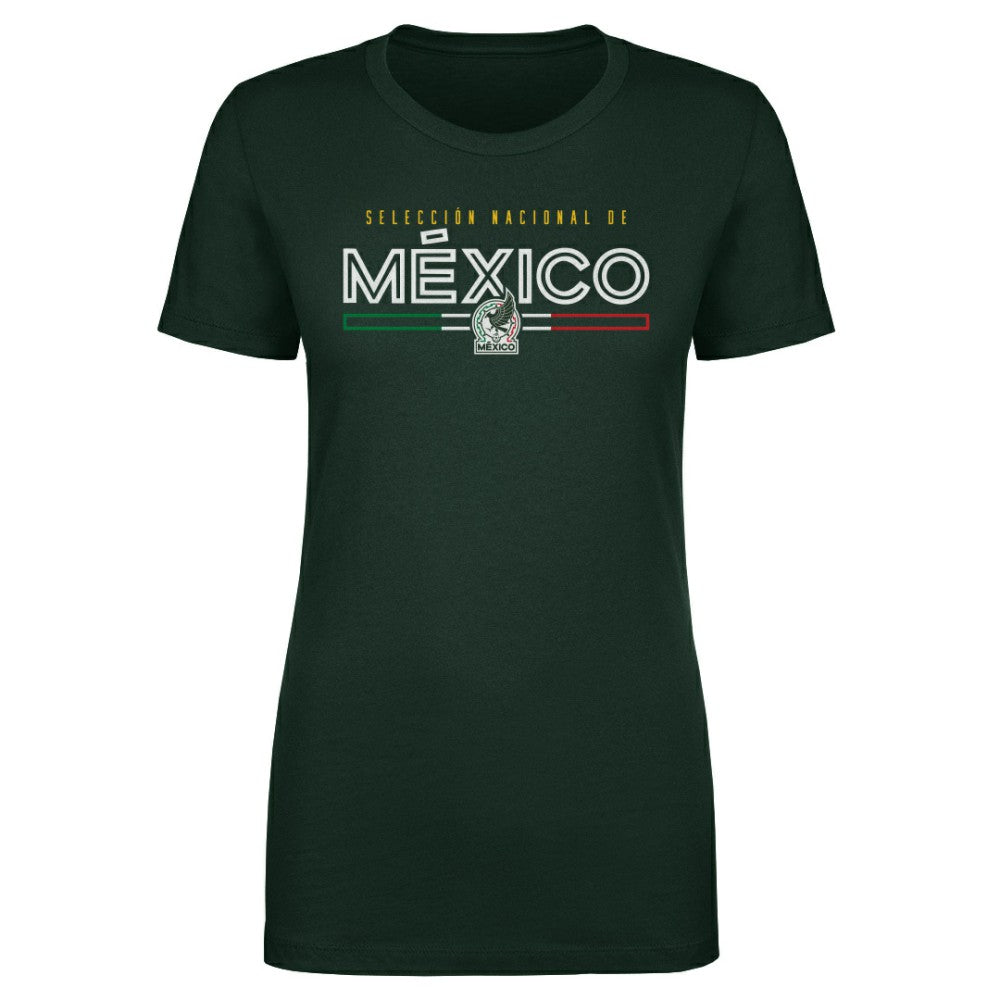 Mexico National Team 500 Level Women's Inline T-Shirt - Forest Green