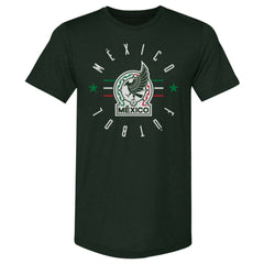 Mexico National Team 500 Level Futbol Premium Tri-Blend T-Shirt - Forest Green