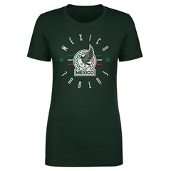 Mexico National Team 500 Level Women's Futbol T-Shirt - Forest Green