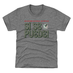 Mexico National Team 500 Level Youth Si Se Puede Inline Bold T-Shirt - Gray