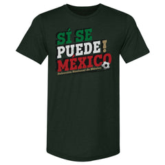 Mexico National Team 500 Level Si Se Puede Premium Tri-Blend T-Shirt - Forest Green